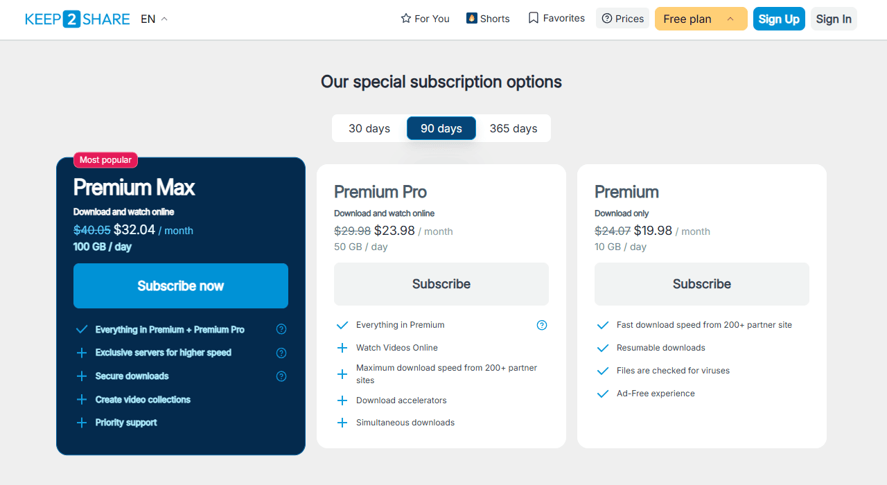 K2S Keep2Share File Hosting and Download Platform